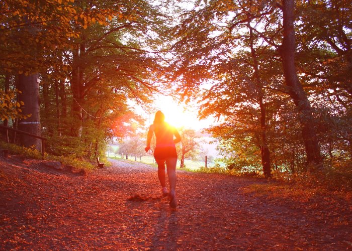 Sicher laufen im Herbst